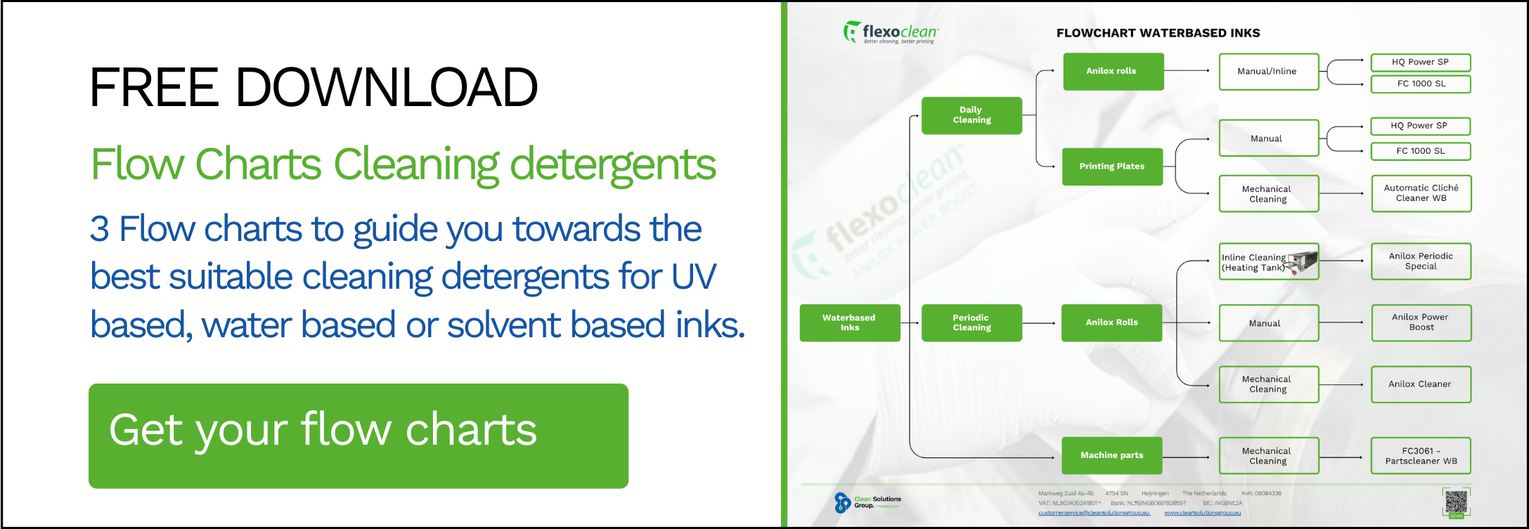 Free download – Flow charts cleaning detergents